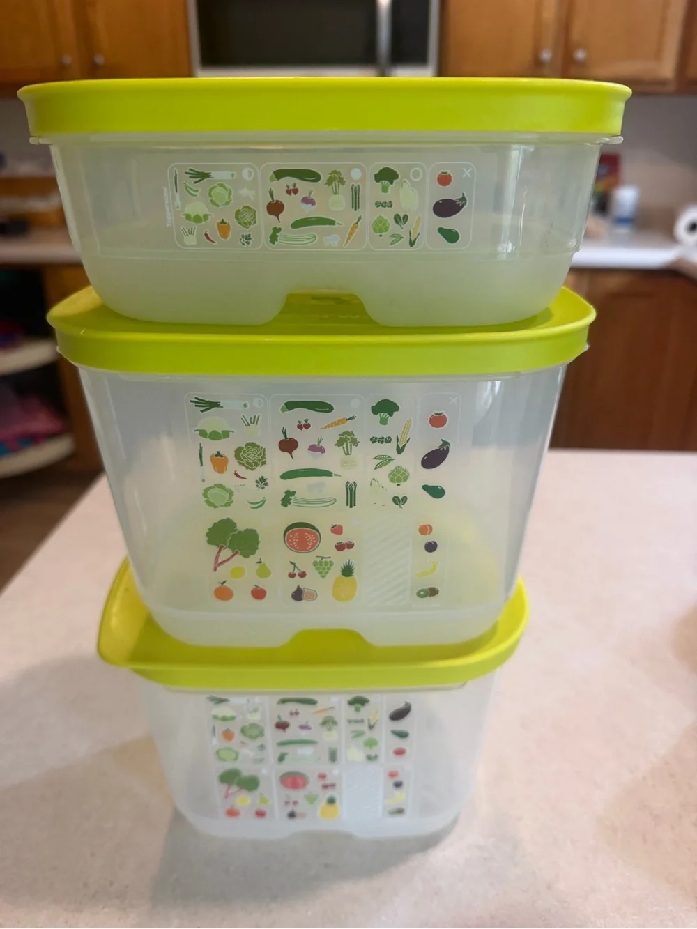 Tupperware Set of 3 Small Deep Fridgesmart Containers